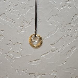 3/$10 Chic Gold and Silver Circle Pendant Necklace